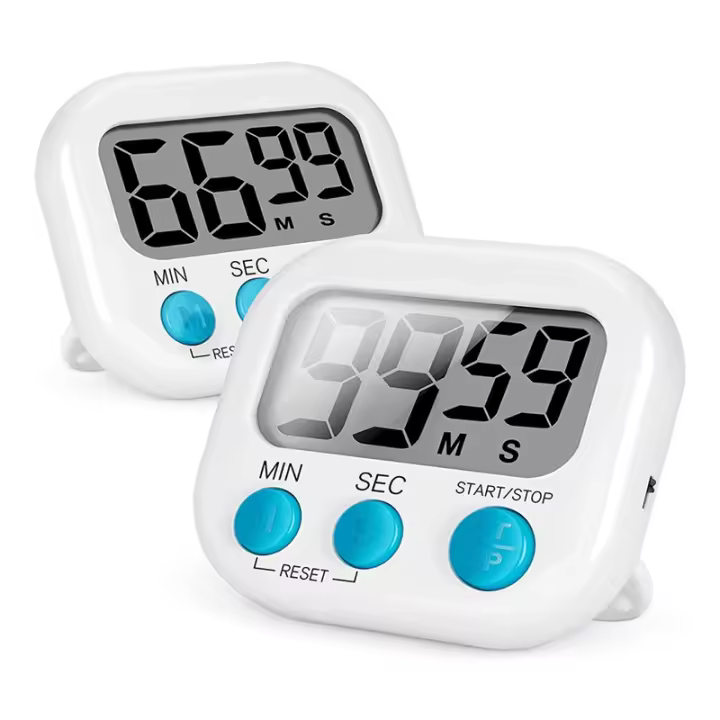 Temporizador de cocina de 2 piezas, temporizadores digitales magnéticos, alarma fuerte, temporizadores de cocina para Aula de actualización para niños - 1