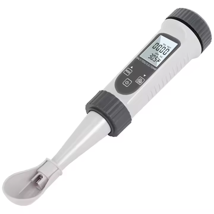 Salinómetro portátil multifuncional para alimentos, medidor de sal, TDS, SG, medidor de temperatura, probador Digital de agua para cocina, 4 en 1 - 1