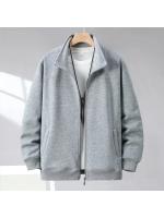 Chaqueta de Invierno para Hombres Cuello Casual Largo Manga Cardigan Sudadera - details 2