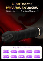 Consolador de silicona suave para adultos, vibrador de 10 modos, Motor fuerte realista, estimulador del punto G y clítoris, masturbador femenino, Juguetes sexuales - details 0