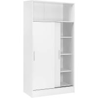 Multiusos de Gran Capacidad con Puertas correderas en Color Blanco (Alto 157 / Ancho 82 / Fondo 38) cm - details 0