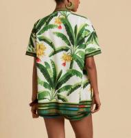 Conjunto de Verano para Mujer 2025 Blusa Estampada y Shorts Ajustados Moda Europea - details 22