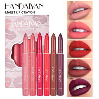 Handaiyan Juego de 6 delineadores de labios de lápiz labial de doble uso giratorio y afeitado - details 15