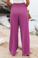Pantalones de chándal para mujer Otoño Cintura elástica Sólido Clásico 90s Pantalones de pierna ancha - details 17