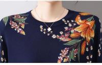 Suéter de Punto de Cuello Redondo para Mujer Suave Moda Coreana de Primavera Otoño - details 7