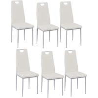 Sillas de Comedor Juego de 4 Sillas de Metal para Cocina, Silla de Mesa Comoda Silla con Asiento Tapizado, Negro - details 122