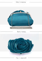 Bolso de noche con flores para mujer, Cartera de noche para novia, vestido completo, para fiesta, boda, gran oferta - details 5