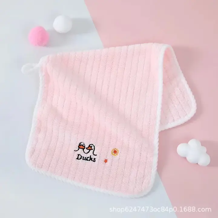 Toalla supersuave para niños, terciopelo coral, amigable con la piel y acogedora, uso diario en el hogar, 1 unidad - 1