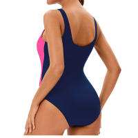 Traje de baño atlético de una pieza, bañador con espalda en U para entrenamiento, deportes y Fitness - details 7