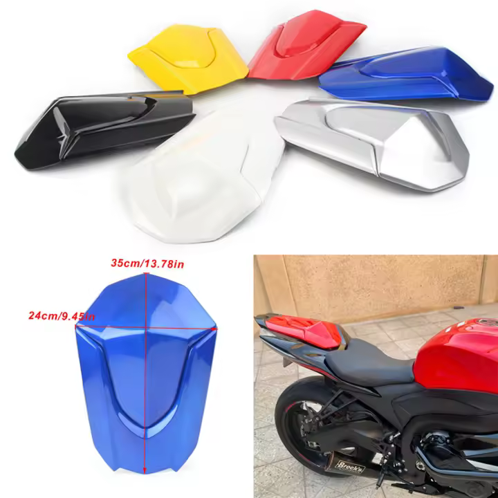 Cubierta de Asiento Trasero para Motocicleta ABS Velo de Pasajero Solo para SUZUKI GSX-R GSXR 1000 GSX-R1000 GXR1000 2009-2016 K9 - 1
