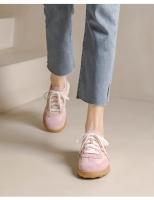 Aumento de altura interior 6 cm ballet zapatos de entrenamiento de las mujeres tamaño pequeño plataforma de cuero casual deportes Forrest Gump zapatos - details 7