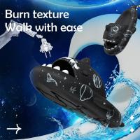 Zapatillas de sandía para hombre y mujer, chanclas planas informales con dibujos animados de tiburón Eva, Chanclas de playa, novedad de verano - details 33