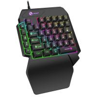 Mini teclado de una mano, teclado USB ultradelgado para juegos, retroiluminación con cable, Teclado mecánico para juegos, PC de escritorio - details 1