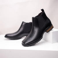 Botas de vaquero occidentales bordadas vintage Botas Chelsea de tacón cuadrado con parte superior baja - details 9