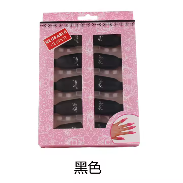 Herramientas de Manicura para Eliminación de Esmalte de Uñas 10PCS Clips de Gel UV Herramienta de Envuelto para Remoción de Fluido Normal en Belleza - 1