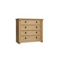 Cómoda Corona de 5 cajones, Hecha con Madera Maciza de Pino Mexicano, y Acabado Encerado Envejecido - details 10