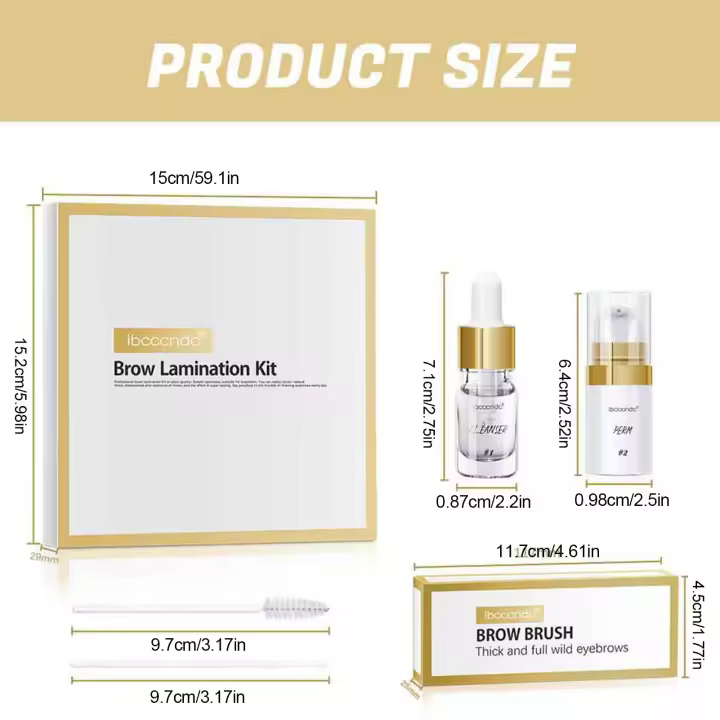Kit de laminación de cejas profesional, herramienta de elevación de cejas más completa, Kit de permanente de cejas de larga duración para salón y hogar - 1