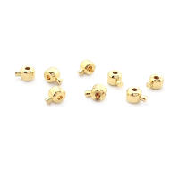 Clips de Brasso Dorado 18K 20PCS Estilo de Sujeción de Bola Ideal para Hacer Joyas DIY - details 18