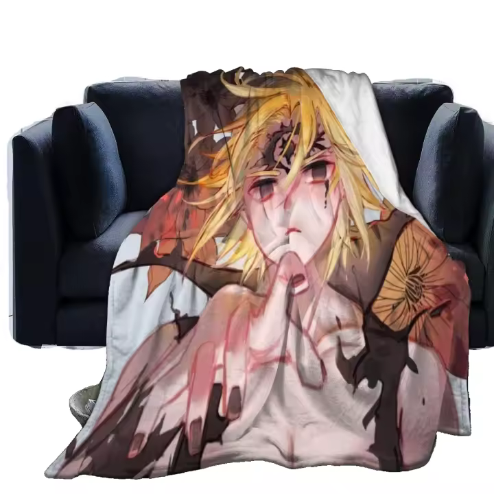Manta de Fráncula de Felpa Ultra Suave y Cómoda para las Siete Pecados Mortales Manta de Aire Acondicionado Cálido para Cama Sillón Living Room-f416 Manta de Microfibra para Todas las Estaciones Cuidado de la Manta Lavable a Máquina o a Mano - 1