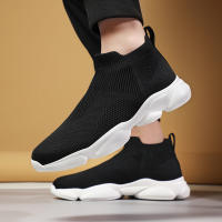 Zapatillas de deporte informales sin cordones para hombre, zapatos transpirables para caminar, ligeros, talla grande, color negro - details 22