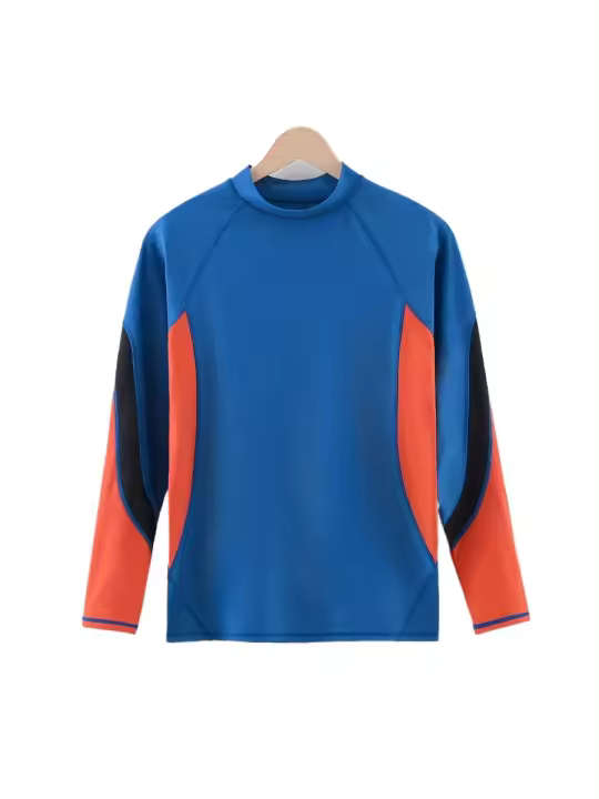 Camiseta de manga larga para hombre, secado rápido, protección solar, natación, buceo, surf, ropa deportiva de verano - 1