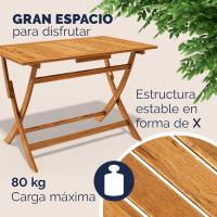 Comedor Plegable 5 Piezas Exterior Patio Terraza 120x70x75cm - details 5