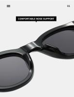 Toyear-gafas de sol ovaladas redondas Vintage para mujer y hombre, lentes de sol de diseñador de marca de lujo, estilo Punk y Rosa, con remaches - details 15