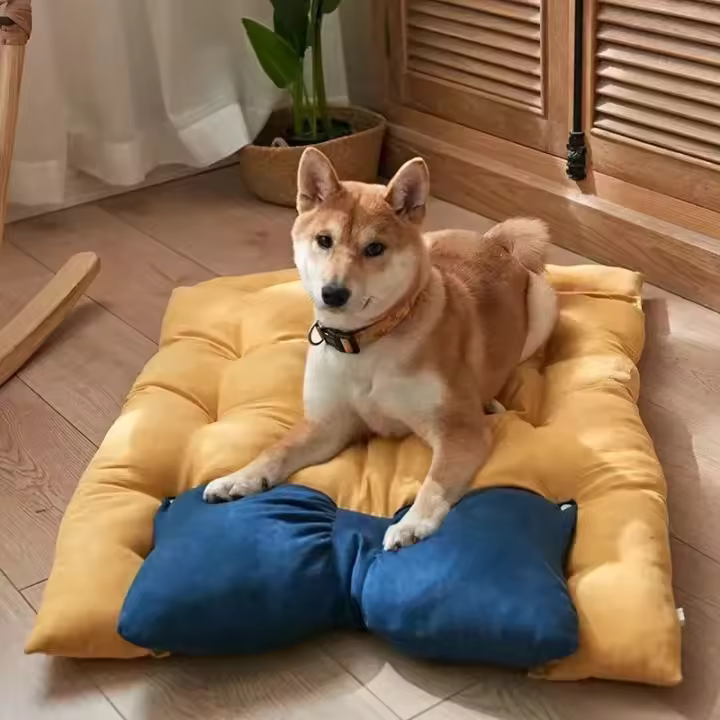 Sofá cama de algodón lavable para gatos y perros, alfombrilla suave para mascotas, cama cálida para perros grandes, medianos y pequeños, linda casa de perrera, nuevo - 1