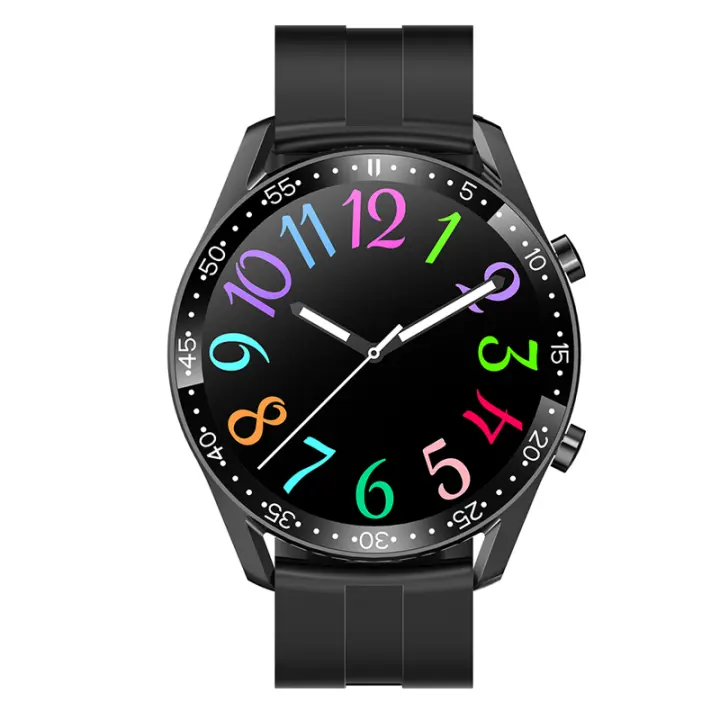Reloj inteligente con pantalla completamente táctil de 1,28 pulgadas, oxígeno, presión arterial, prueba de frecuencia cardíaca, recordatorio de llamadas entrantes, IP67 - 1