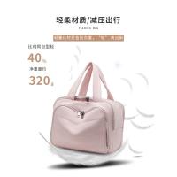 Doble bolsa de cosméticos esponjosa de gran capacidad de apertura ancha para mujer 2025 nueva bolsa de lavado y almacenamiento portátil de alto valor - details 7