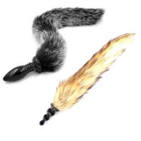 Tapón Anal de cola de zorro con correa para perro, tapón Anal para parejas, juegos de coqueteo para adultos, Juguetes sexuales anales para hombres y mujeres, accesorios de Cosplay, productos eróticos - details 13