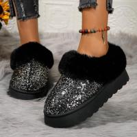 Botas de nieve cálidas para mujer, botines planos informales, zapatos de invierno - details 3