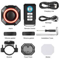 Luz de Alarma para Motocicleta Anchtek con Sensor de Frenos Automáticos Carga USB Control Remoto Inteligente para Bicicleta Antirrobo - details 12