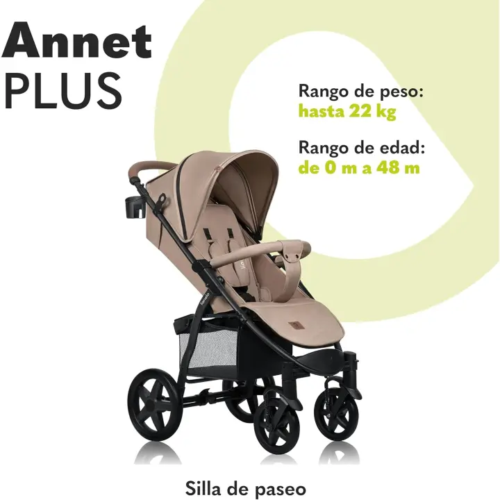 Silla de Paseo Ajustable para Niños 22kg Ajuste de Espalda Horizontal Cubierta XXL - 1