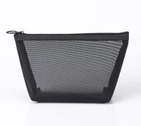 Neceser de viaje para mujer, bolsa de aseo de malla negra transparente, organizador de maquillaje, bolsa de lavado, pequeña y grande - details 15