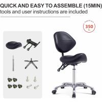 Taburete de Silla Profesional Hidráulico Giratorio Cómodo y Ergonómico con Base de Metal Resistente - details 5