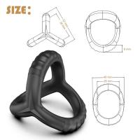 Anillo de silicona negro Leten para retrasar la eyaculación, bloqueador de semen, anillo reutilizable para hombres, juguetes sexuales para parejas, sex shop. - details 2