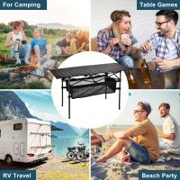 Mesa De Camping Plegable Para 1 Persona, Con Superficie De Aluminio Resistente, Ideal Para Camping, Playa, pícnic Y Mucho Más - details 6