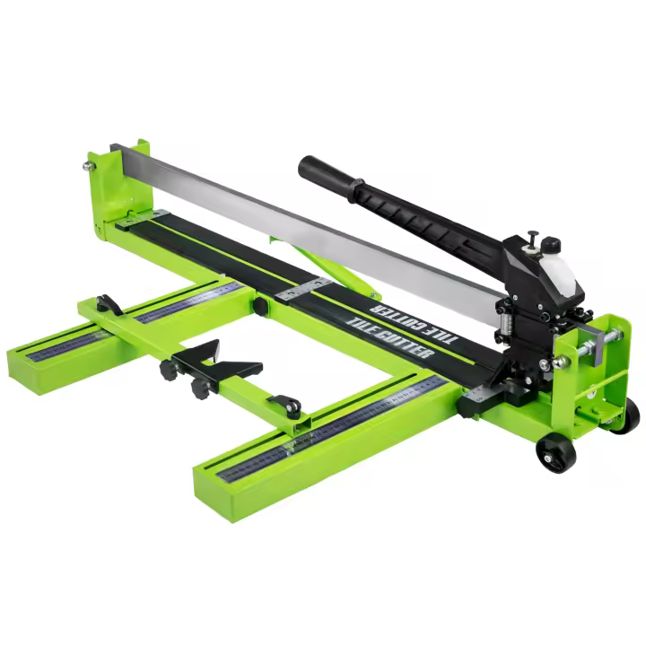 SucceBuy Cortador de azulejos manual de 39 pulgadas, rueda de carburo de tungsteno, cortador de tablones de vinilo, guía láser ajustable, corte de precisión - 1