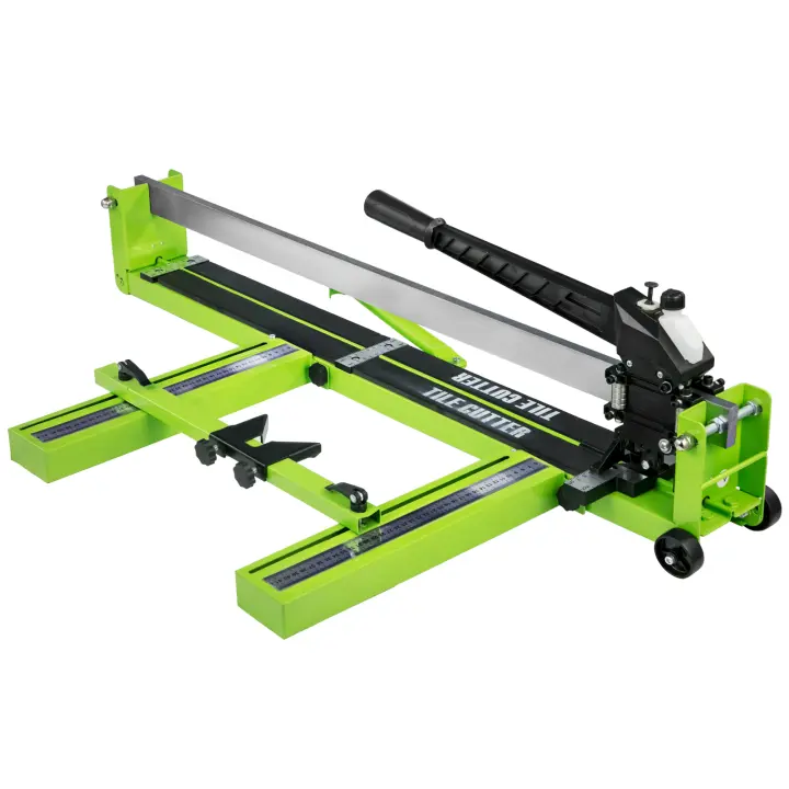 SucceBuy Cortador de azulejos manual de 39 pulgadas, rueda de carburo de tungsteno, cortador de tablones de vinilo, guía láser ajustable, corte de precisión - 1