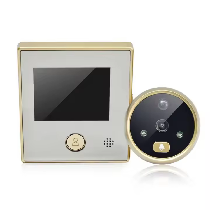cámara mirilla puerta inteligente interfonos para casa remoto monitor - 1