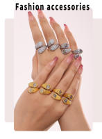 Anillo Corazón Serpentine with Circonita de Color Anillo de Mujer de Acero Inoxidable Chapado en PVD Gold 18K Joyas de Lujo para Mujer - details 6