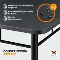 Comedor con 4 Sillas Set 5 Pzs. Completo Madera Muebles Cocina Leo 110x68cm Tipo Industrial - details 1
