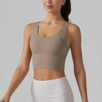 Hmidou-Sujetador deportivo para mujer, ropa interior Sexy de realce para Yoga, correr, gimnasio, Tops de Fitness, camiseta sin mangas de verano - details 34