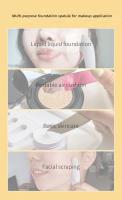 Espátula para base de maquillaje, Kit de herramientas de maquillaje cosmético multifuncional, espátula para base, máscara, Crema - details 1