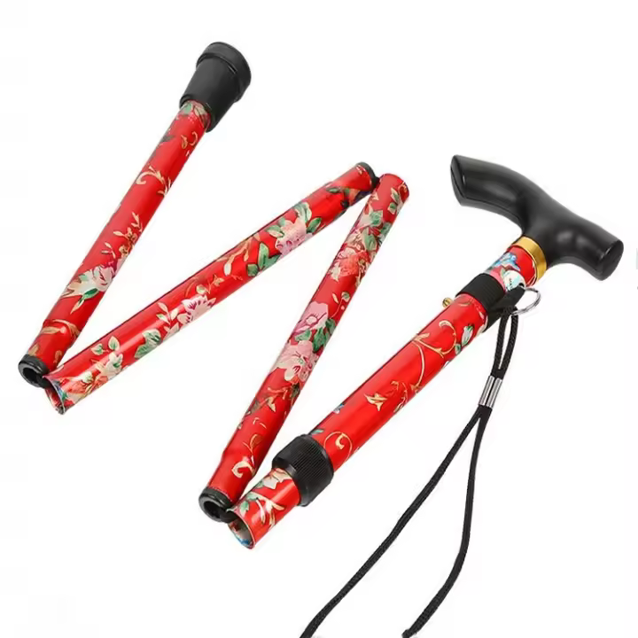 Palos de Caminar Plegables Ligeros 2pcs Equilibrio Ajustable para Ancianos - 1