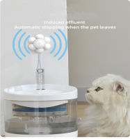 Fuente de Agua Automática para Gatos con Luz LED Capacidad de 2L Dispensador de Agua para Mascotas con Filtro de Reciclación Alimentos y Agua - details 1