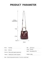 Bolso Bandolera Para Mujer CH Embossed Con Diseño De Impresión De Letras Gran Capacidad Elegante Temperamento Bolso De Mano Casual - details 2