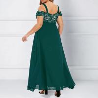 Vestido largo de talla grande de manga corta para mujer, vestido largo de noche para fiesta, hombros descubiertos, vestidos formales para ocasiones de talla grande 5XL 6XL - details 11