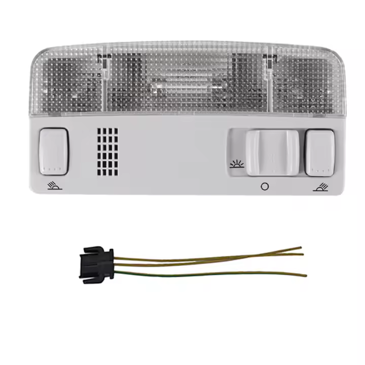 Lámpara de lectura interior gris + cable 1TD 947105   Para VW Golf MK4 Bora Passat Skoda asiento luz de techo de coche 3B0 947 105 C - 1
